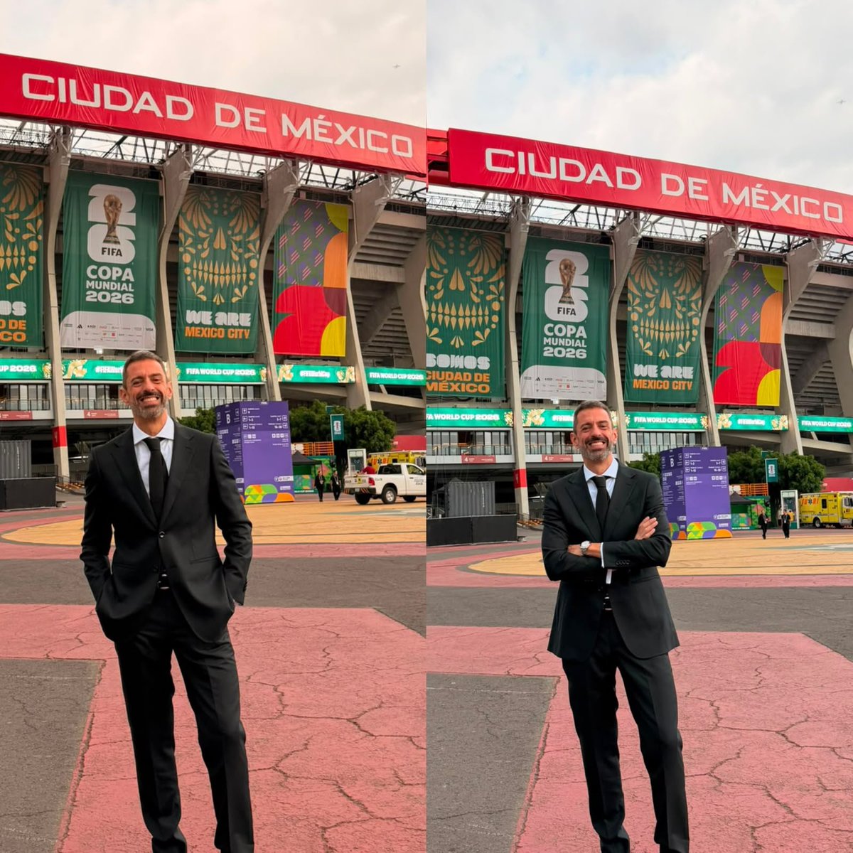 giraltpablo's tweet photo. Mañana, en este mismo lugar, comenzará una nueva Copa del Mundo 🏆🇲🇽

El Estadio Azteca volverá a ser escenario del evento más importante del fútbol y hará historia al convertirse en el primero en albergar partidos de tres Mundiales distintos. https://t.co/8V1vd1EQ3P
