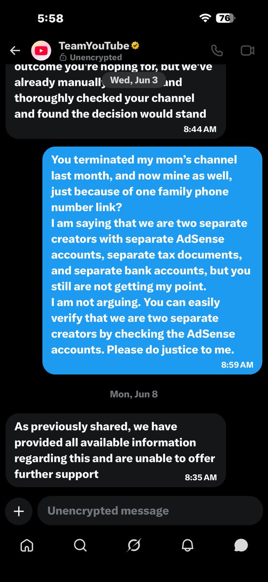 rizwan22893420's tweet photo. The amount of emotions towards my channel is priceless I barely used to generate 100$ monthly still that channel belongs to my heart because it was my passion sadly a family link number took away my 4 years of hard work which has 0 strikes  @TeamYouTube and your reply 👇 https://t.co/9cPbHRj3TE