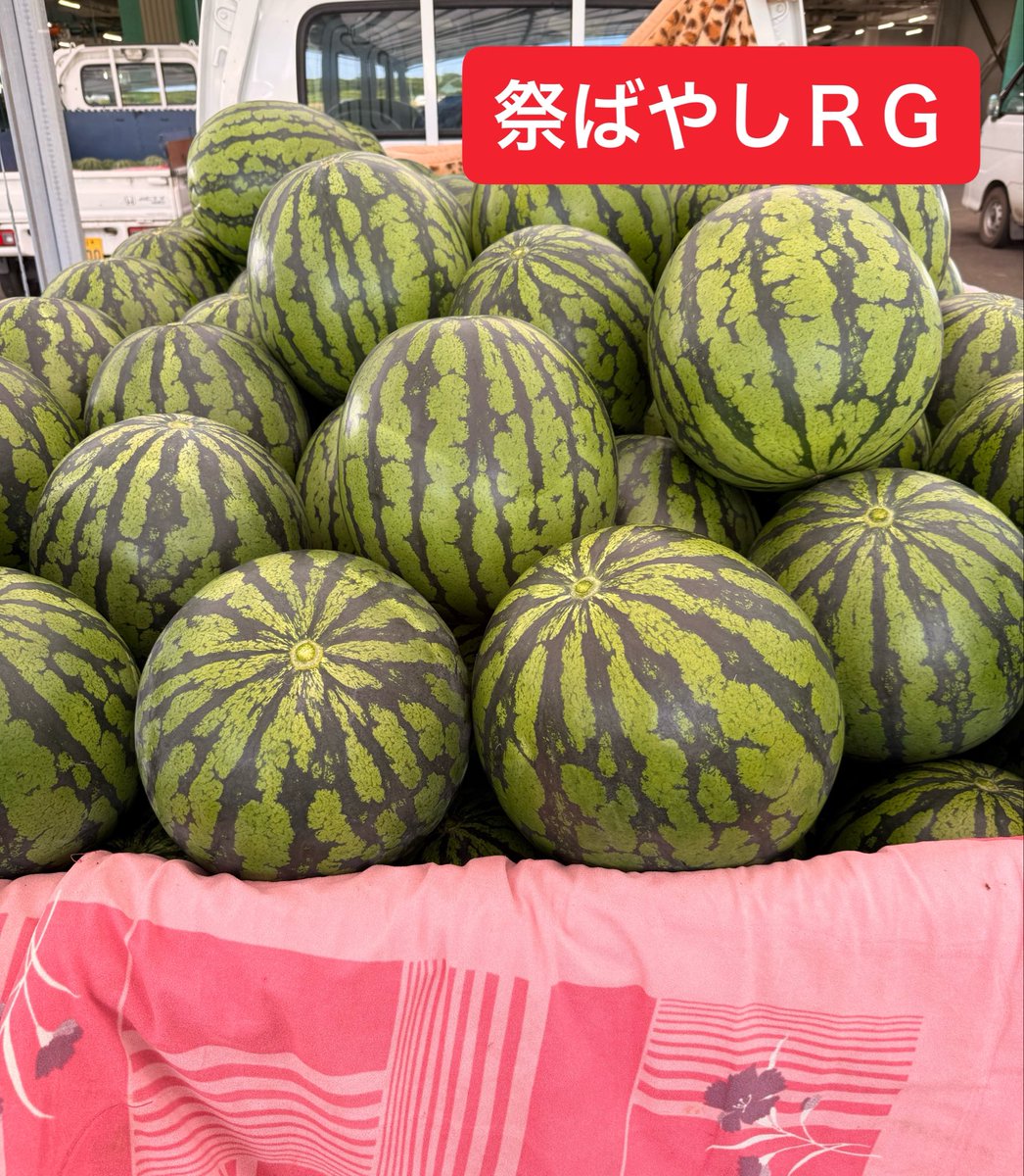 all_back_a's tweet photo. ええ感じ🍉
#倉吉西瓜
#祭ばやし https://t.co/YJqS94kPzu