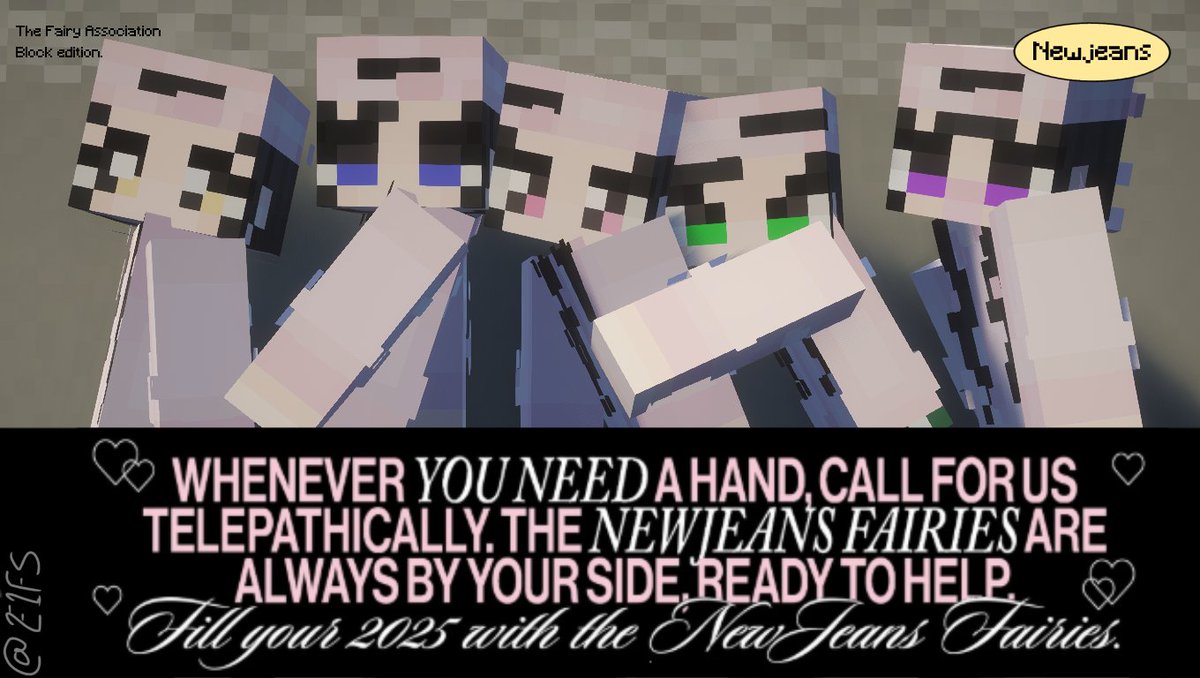 E1fsz's tweet photo. I made some Newjeans Minecraft skins  ₍ᐢ.  ̫  .ᐢ₎

Rocking eve Outfits⊹ ࣪ ˖
ꕤhttps://t.co/0fjpl3xnlQ
The Fairy Association Outfits⊹ ࣪ ˖
ꕤhttps://t.co/NXGZoO5t9t https://t.co/1C9SgI3tUL