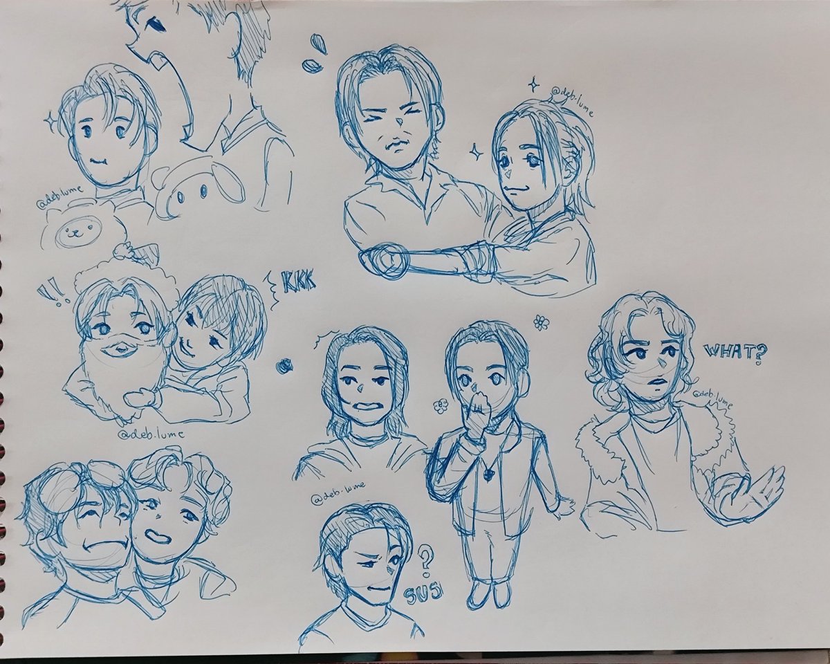 DebXlov's tweet photo. A simple compilation of XLOV's casual drawings... maybe a part 2 soon😆🩷
@XLOV_official 

Comment with a funny and cute picture of them that you love so I can get more ideas of what to draw🤗✨

(@deb.lume is my Instagram) https://t.co/KVFxdbZX3D