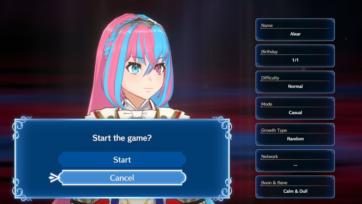 DeathChaos25's tweet photo. I've made a mod for Fire Emblem Engage that implements the Boon/Bane system from Awakening/Fates into the game for Alear!

Once installed, players can pick their preferred boon/bane when starting a new game, and Alear's stats will be adjusted accordingly!

https://t.co/wbhKlCqzbt https://t.co/i4MlS5SCns