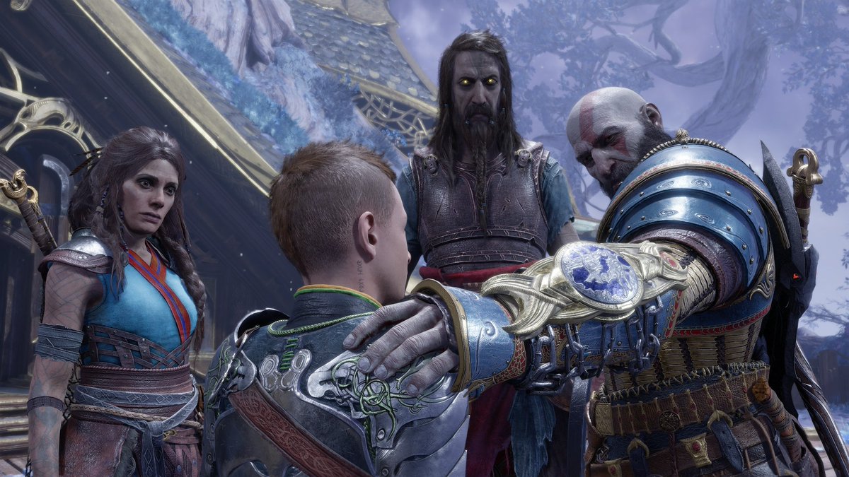 EnglishShibby's tweet photo. God of War Ragnarok you truly are a special game. You may just be my favourite PlayStation title to date. I can not wait for the trilogy remake after this and I also don’t want this game to end. 🙌🏼 https://t.co/Yat4wHm4ig