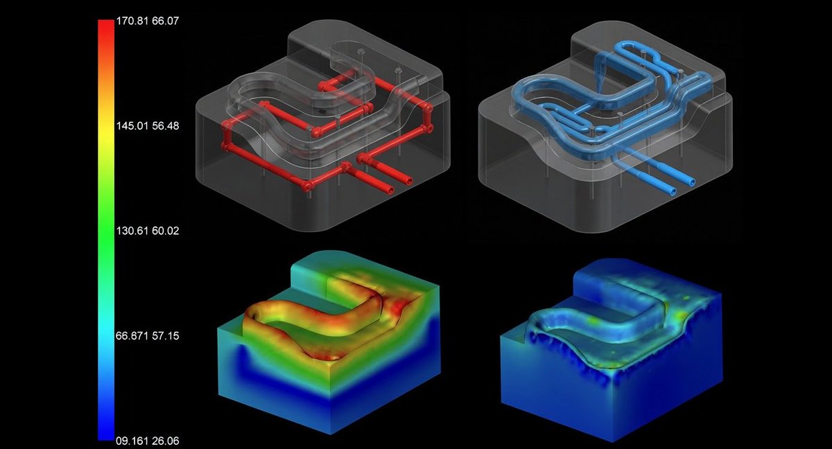Tyler_Plummer's tweet photo. Inside our massive dies aren’t just simple straight holes for cooling — we use conformal cooling channels that twist and turn to follow the exact shape of the part.

This advanced tech (simulated in NovaFlow) gives us:
•  Faster cycle times
•  More uniform cooling
•  Better mechanical properties
•  Amazing surface finishes (down to 2-5um on parts)

Old straight-drilled channels can’t compete. 

This is how we deliver high-performance 
aluminum castings that outperform expectations.

Most people never think about what’s hidden inside the tooling making their everyday products… but this is next-level manufacturing.

What die casting secret should I unpack next? 👇