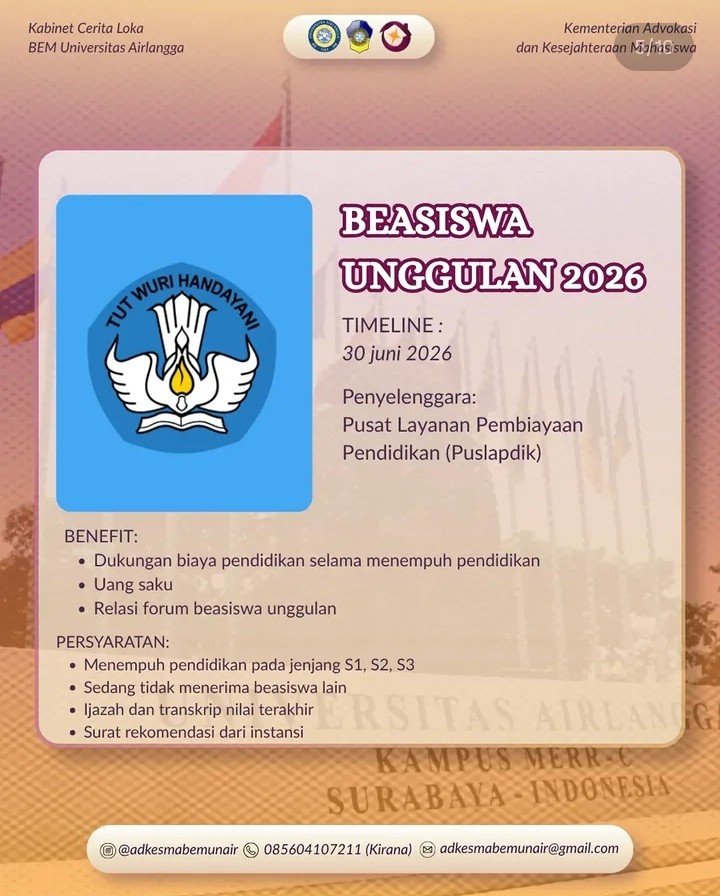 _lirik461's tweet photo. Ini info beasiswa yg masih buka sekarang!
Silahkan daftar teman", saran aku jgn daftar hanya satu yaa, kalau bisa daftar semua👍 https://t.co/RImXqj6IAp
