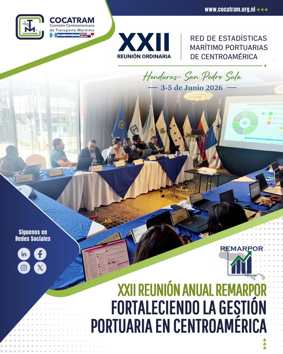 cocatram's tweet photo. XXII REMARPOR | Además, se avanzó en iniciativas estratégicas vinculadas al Plan Maestro Regional de Movilidad y Logística 2035, reafirmando el compromiso de los países con una Centroamérica más conectada, moderna y competitiva. https://t.co/cRU7AcyJpy