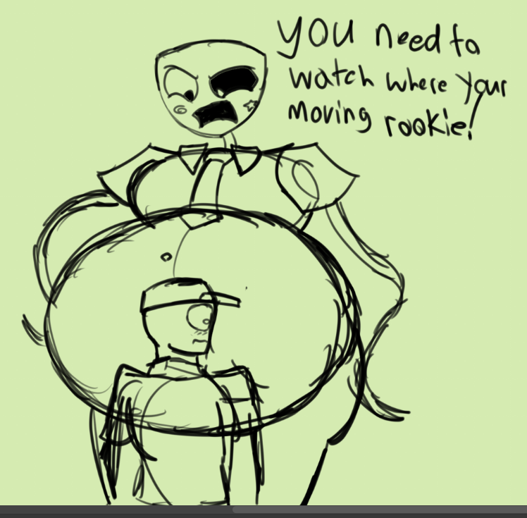 DocBottoms05's tweet photo. yall please please please walk with me on this....

Manager Gangle but she's FAT
not a fan of the legs in the first one tho i feel like i botched it a bit 💀 https://t.co/0rGTLSeYya