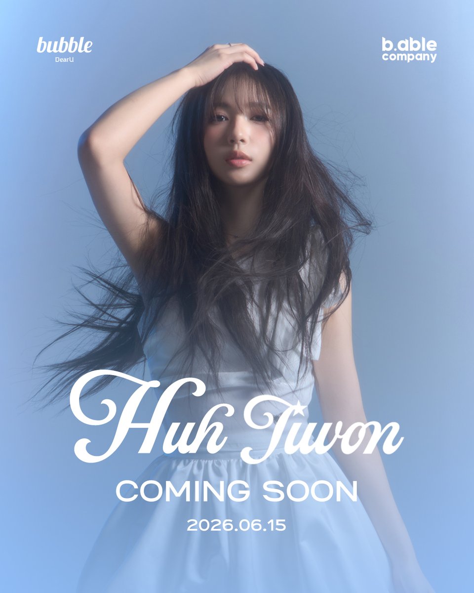 dearu_bubble's tweet photo. [📢] COMING SOON

2026.06.15 11AM (KST)⏰

허지원과 STARS bubble에서 만나요!
Meet 'HUH JI WON' on bubble with STARS❤️

-
APP DOWNLOAD
📲https://t.co/bAEnGcEnGT 
 
bubble TICKET (Web)
💌https://t.co/wGZF41YGXv
-

#bubble #버블
#bubblewithSTARS #STARSbubble
#HUHJIWON #허지원 https://t.co/sOFZ4tE0z6