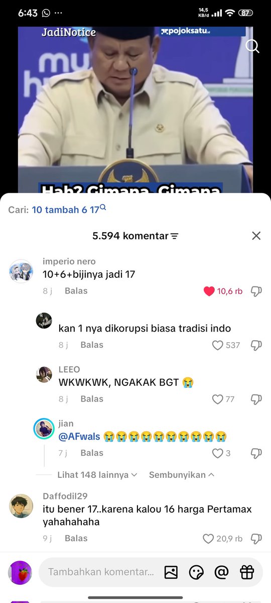 MFaizinn's tweet photo. @GunRomli Warga tiktok sekarang https://t.co/xiTM9LfwVl