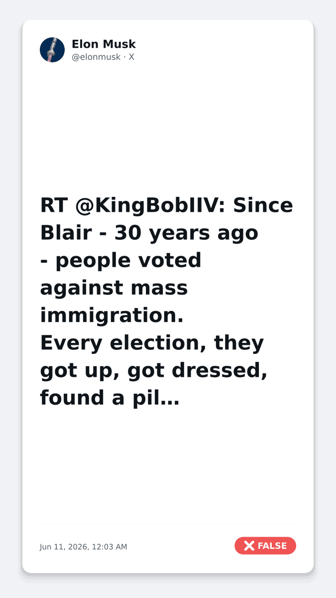 Truth Checker tweet media