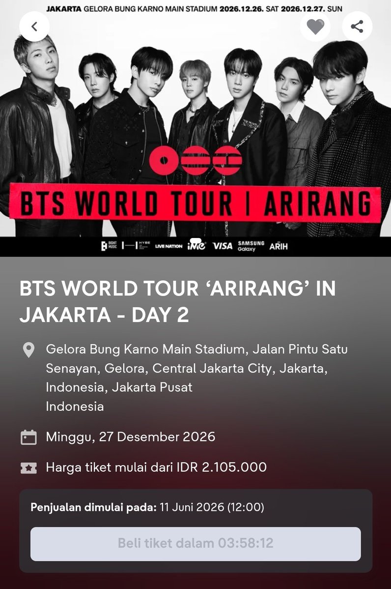 nayra WILL SECURE BTS ARIRANG TIX tweet media