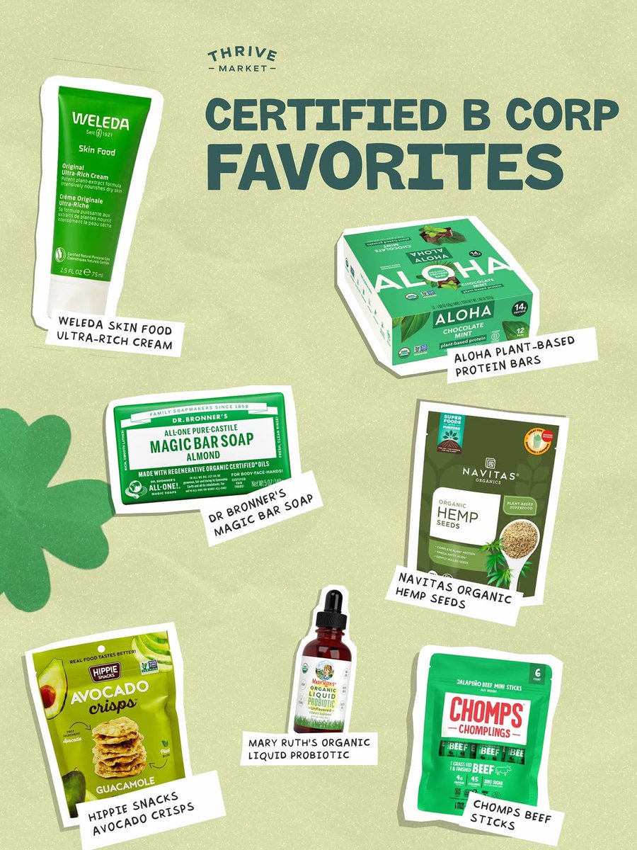 thrivemarkerit4's tweet photo. Going green for National B-Corp Month this March! Discover more brands dedicated to the highest levels of social and environmental performance using our "Certified B-Corporation" shopping filter (link in bio)🔗⬆️ https://t.co/slxo0BhhMd