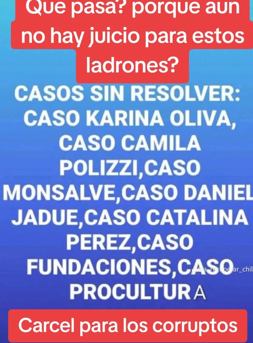 invermel's tweet photo. LOS MILES DE MILLONES ROBADOS POR BORIC Y EL FRENTE AMPLIO ERAN DE TODOS LOS CHILENOS.....
PARALAMENTARIOS QUE MIERDA ESPERAN.... https://t.co/21lEiJI1XT