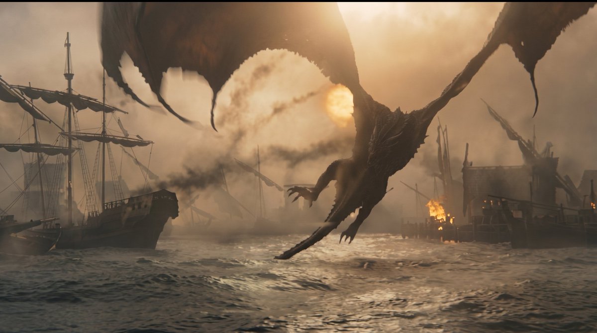 HOTDBr's tweet photo. Rhaena consegue reivindicar Sheepstealer, mas não domina o dragão. Durante a Batalha da Goela acaba queimando navios Velaryon e quase ataca Moondancer. Caos total. https://t.co/YrHZUZEgnX