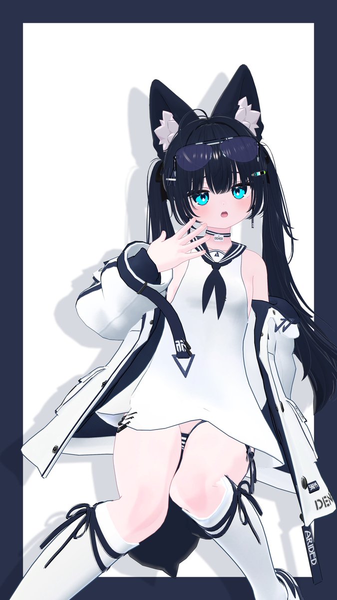 blufish1234's tweet photo. おはよう～🦊💙

#Plum3D #VRChat https://t.co/SmLvmhYiN1