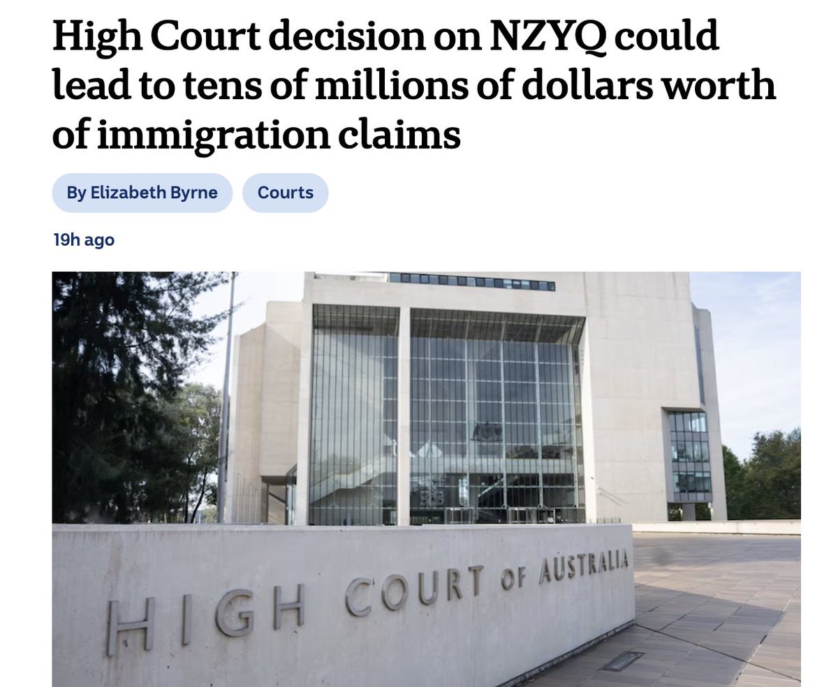 DrewPavlou's tweet photo. Non-Australians, PLEASE READ THIS: This genuinely could be the worst ever woke/progressive legal decision in the history of the entire Western world.

The High Court of Australia just ruled that the Australian government may be forced to pay tens of millions of dollars to foreign CONVICTED rapists, pedophiles and murderers.

How on Earth did this happen? 

The High Court of Australia ruled that foreign non-citizens convicted of crimes like rape, murder and pedophilia in Australia can sue the Australian government for millions of dollars in compensation for subjecting them to ''false imprisonment'' in immigration detention.

The lead plaintiff in this particular case was Safwat Abdel-Hady, a Gaza-born businesman with an Austrian passport initially convicted for spiking drinks with intent to commit an act of indecency, which, on retrial, become a conviction on a lesser charge - he pleaded guilty to using poison to endanger life or inflict grievous bodily harm.

Mr Abdel-Hady mixed a woman a strong cocktail containing the sleeping pill Stilnox. The woman told courts she awoke to find Mr Abdel-Hady assaulting her as her partner slept in another room. After leaving his home her and her partner went to hospital and blood tests showed the couple had traces of Stilnox, cocaine and very high readings of alcohol.

Former Labor Prime Minister Bob Hawke attended Abdel-Hady's appeal and wrote a character reference saying he had often entertained him at his home. They were reportedly long standing friends and business partners.

He was subsequently convicted of multiple assaults and subjected to an apprehended violence order.

Courts found that he could not be deported to Austria following the legal decision because his blood clotting condition rendered him medically unfit to travel by any commercial aeroplane, meaning there was no reasonable prospect of his removal.

The High Court of Australia has now ruled that Safwat Abdel-Hady can sue the Australian government for false imprisonment for keeping him in immigration detention awaiting deportation, a decision which opens the door to tens of millions of dollars in compensation claims arising from the ''NZYQ Cohort'' of convicted criminals who were in turn kept in immigration detention while awaiting deportation.

The High Court of Australia ruled in the ''NZYQ Case'' that foreign non-citizens convicted of crimes like rape, murder and pedophilia could not be held in indefinite immigration detention while awaiting deportation because the indefinite detention violated the Australian Constitution in the sense that it was ''punitive'' and ''beyond legislative power.''

As non-citizens, they were slated for deportation at the end of their prison terms but could not be deported due to a mixture of fake asylum claims, medical conditions which apparently precluded deportation, the prospect they could face the death penalty in their home countries, and so on. So the Australian government kept them in indefinite immigration detention for community safety.

The High Court of Australia ruled in NZYQ v Minister for Immigration that these people could not be held in immigration detention where there’s no real prospect of deportation due to fake asylum claims, medical conditions which apparently preclude deportation, the prospect they could face the death penalty in their home countries, and so on. So they were all released.   

Here’s a breakdown of their convictions prior to their release onto the streets of Australia:
- Murder or attempted murder: 7 -
Sexual offending (incl. child sex offences): 37
- Assault/violent offending, kidnapping, armed robbery: 72
- Domestic violence & stalking: 16
- Serious drug offending: 13

Within weeks of the release, multiple members of the NZYQ cohort reoffended with new rape offences. 

In all, 104 of the 300 released men ultimately reoffended - 21 breaching visa conditions plus committing an offence, 83 charged with state or territory criminal offences, including the alleged bashing and robbery of 73-year-old cancer ridden Perth grandmother Ninette Simons.

One former detainee, a Sudanese born man named Masi Ayiik, was shot by Victorian police after allegedly running at them with a metal pole in Melbourne's southeast. He was in the community on five counts of bail and had allegedly breached visa conditions twice, having originally faced deportation for serious criminal offences.

The Human Rights Law Centre (HRLC) and major corporate law firm Allens did pro bono legal work to free these foreign child sex offenders, rapists and murderers and put them back on our streets to committ new heinous criminal offences. What noble work. What a beautiful use of their limited valuable time.   

A High Court judgment summary ultimately confirmed that the lead plaintiff in the NZYQ case (a stateless Rohingya refugee) had a child sexual offence conviction; the court held his ongoing detention was unconstitutional because removal wasn’t reasonably foreseeable given the prospect that he would be persecuted as a Rohingya in Myanmar. That ruling prompted the wider releases.    

Other cases involved rape, sexual assault of a 12-year-old, assault of an eight-month-old, drug smuggling.  

Now the High Court has ruled that the NZYQ cohort rapists, pedophiles and murderers who were kept in immigration detention while awaiting deportation can sue the Australian government for false imprisonment, potentially leading to claims running into the tens of millions of dollars.

So the timeline here is the following:

1. Rohingya refugee convicted of child sex crimes argues that he cannot be deported to Myanmar because he faces persecution. 

2. Australian government decide to keep him in indefinite immigration detention due to fears for community safety. 

3. Progressive law firms champion the cause of this convicted foreign pedophile and argue for his release.

4. High Court rules that he must be released from indefinite immigration detention alongside hundreds of other hardened violent foreign criminals.

5. 300 violent foreign criminals are released, almost 100 of them immediately reoffend with violent crimes such as rape and the bashing of a 73 year old grandmother with cancer.

6. Seperately, a Gaza born foreigner is convicted of using poison to endanger life or inflict grievous bodily harm. A woman testifies that she woke up to him attempting to rape her after being drugged.

7. Former Labor Prime Minister Bob Hawke attends his  appeal and writes a character reference for him.

8. Courts rule he cannot be deported due to blood clots preventing him using commercial planes. Government keeps him in immigration detention for community safety.

9. He sues for false imprisonment, opening the door to hundreds of hardened foreign violent rapists, pedophiles and murderers suing the Australian governmrent for false imprisonment.

10. The Australian government now must use our taxpayer money to pay tens of millions of dollars to foreign convicted rapists, pedophiles and murderers.

It's just incredible. You could not make this up.

Also, in researching this post I discovered a case where a Vietnamese drug trafficker (DBD24 in High Court files) who was released from immigration detention on a protection visa because he argued that he faced the death penalty in Vietnam for trafficking. Lol. Lmao. We are literally the dumping ground of the world.