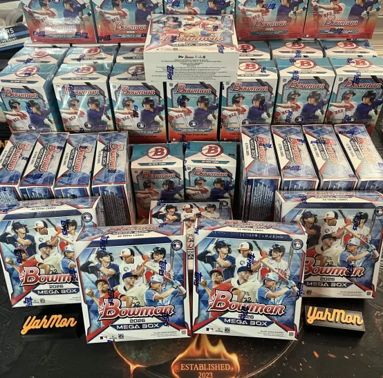 YahMonMLB's tweet photo. 🚨NEW BREAK🚨
⚾PYT#1581-
14x- 26' Bowman Mega
49x- 26' Bowman Blaster
#'d? autos? Let's find out!
All in-hand, can rip asap!
CLAIM RULES:
All claims must be in comments on this post!
1 team per comment!!!
Comments with multiple team will only get first available team! Good luck!
#thehobby @HobbyLimited