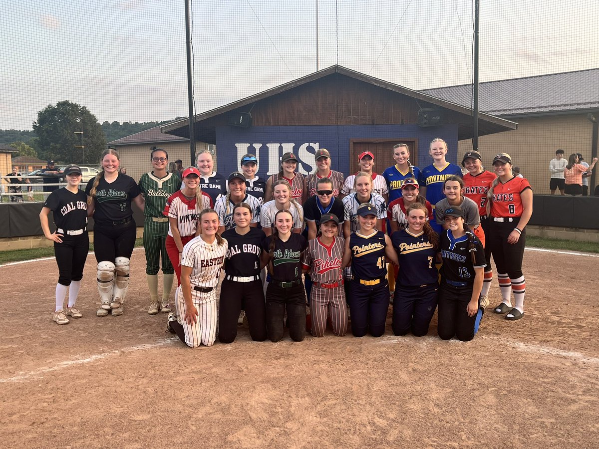 SOSAOhio's tweet photo. A huge THANK YOU to all of the players, coaches and spectators in our Eighth Annual 🥎 All-Star Games.

Congratulations to the MVPs: Logan Elm’s @MorganArmold01, Unioto’s Mackenzie Welch, @ND_LadyTitans’ @AlaylaSoard2026 &amp; Symmes Valley’s @marley_035.

See you all next spring ‼️ https://t.co/3wDKd4IUQG