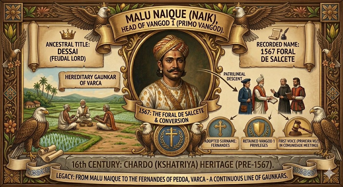 archenzeel's tweet photo. My Oldest recorded Chardo ancestor in Goa is recorded as ' Malu Naique ' from Vangod 1 of Varca , dating back to the 1500s https://t.co/o61ZkQUP8u