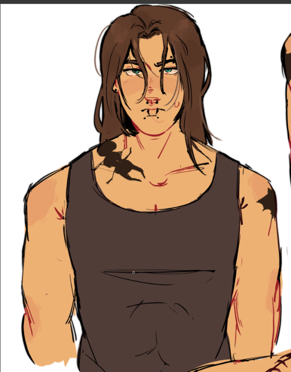bytberri's tweet photo. tattoos i think emo!eren would wear 

#art #attackontitan #eren #anime https://t.co/hPIRp51aLi