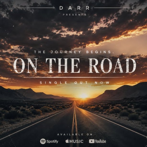 Iamdarrone's tweet photo. 🚗 On The Road is now available on Spotify.  
 Listen here: [https://t.co/JynQPw9FfN] https://t.co/MSkAMMtgos