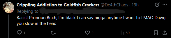 Woomy111's tweet photo. you cannot be this clueless to just admit to being racist 😭 https://t.co/Gx88PVRZ4O
