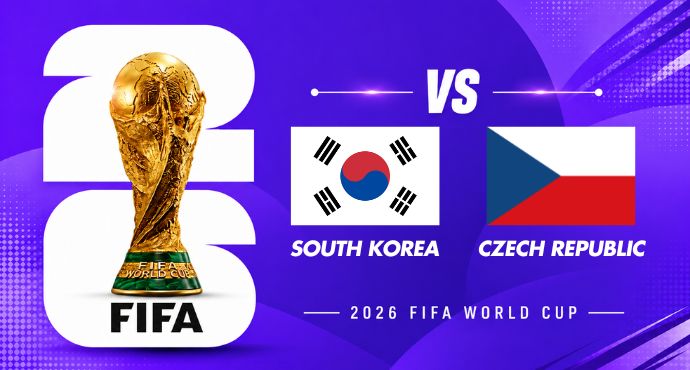 bibibreaking's tweet photo. FIFA World Cup   ·  Group stage

⚽️South Korea vs Czech Republic
📆12 Juni 2026
🕛09:00 WIB
🏟 Guadalajara Stadium

🔴Live: https://t.co/83XpHBvF6M

#PialaDunia #worldcup2026 #wc2026 https://t.co/izGGCW77Id