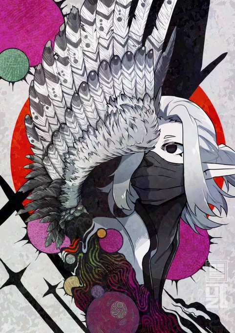翼 #illustration #イラスト #oc