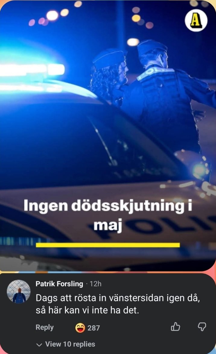 DanielJornegren's tweet photo. Legend. 🤣 #svpol https://t.co/JO3zBUCjls