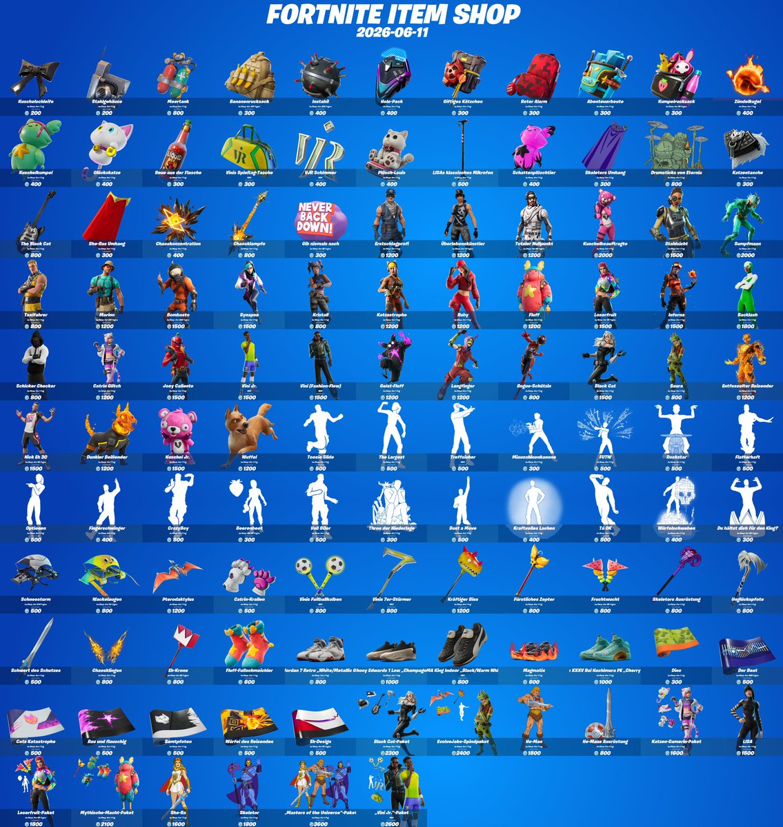 IXXMADE's tweet photo. 🛒 #Fortnite Item Shop 🛒
⏰ Donnerstag, 11. Juni 2026
🔥 Heute gibt es wieder coole Skins, Emotes und mehr  
💚 Unterstütze mich kostenlos – verwende meinen Creator Code: **IXXMADE** #EpicPartner
👉 https://t.co/LCANMY1YYw https://t.co/5D2JDzmlCm