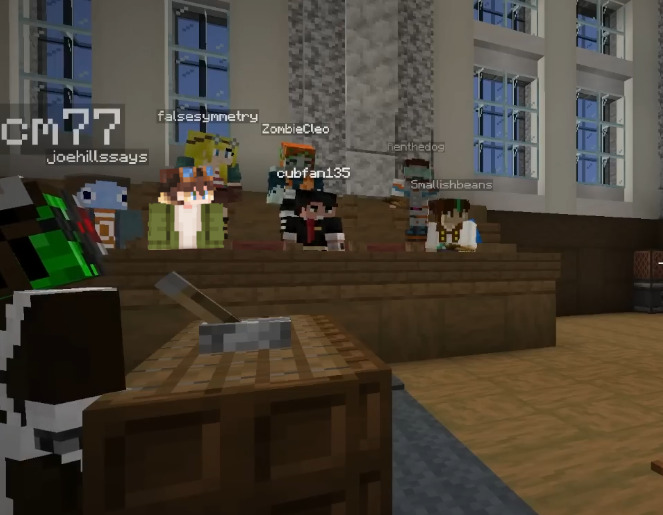 WhereIsCTubbo's tweet photo. today tubbo is in the tall claims court jury! (suggested by tumblr anon) https://t.co/t7YQyY5az1