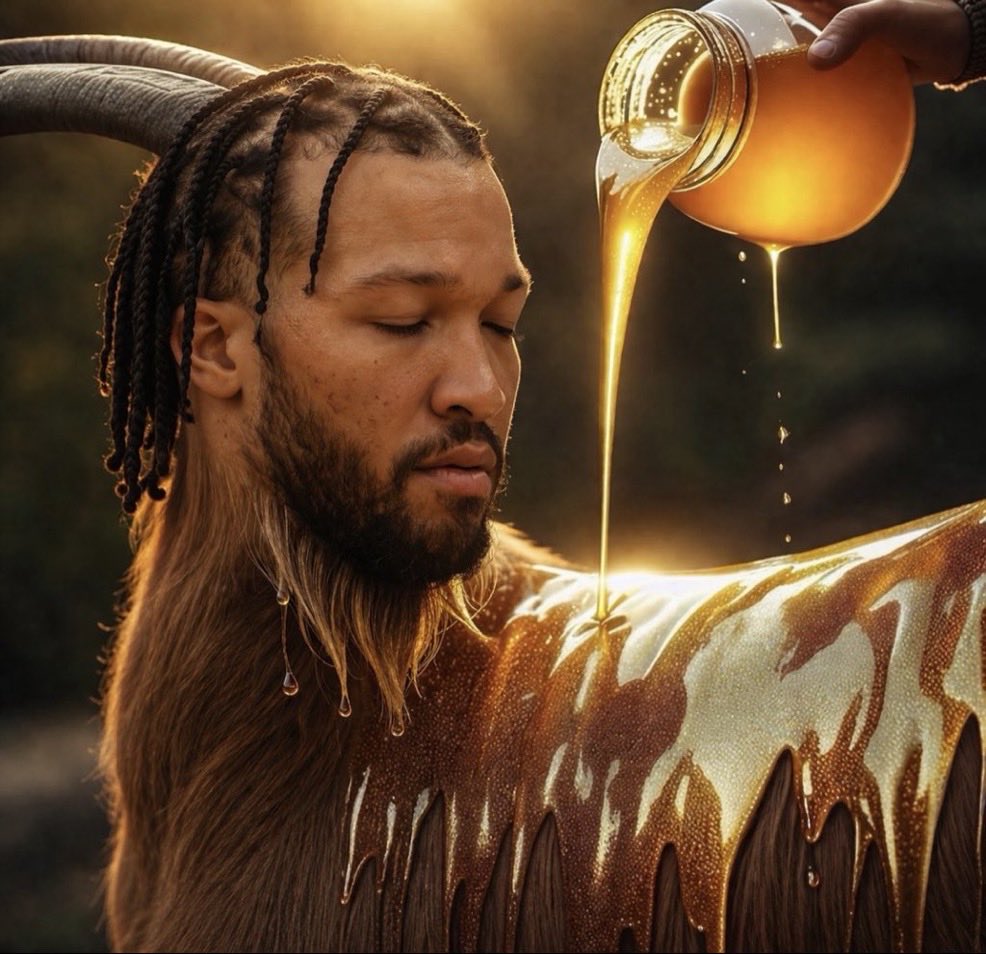 MikeyOver1's tweet photo. I’ll empty the whole jar on you goat. https://t.co/oiBlaCwfDM