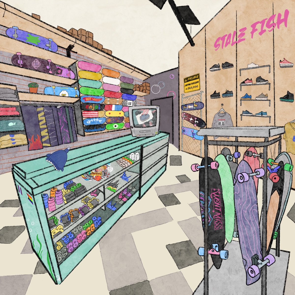 itsdainamic's tweet photo. #StaleFishAU so uhh i may have spent too much time in the store || it slowly turned into a game of “how many references can i fit in here?” https://t.co/Wb4m9FgTR5