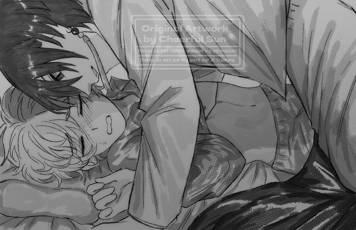 Kellychu_mew's tweet photo. 🫖📔 . Slight nsfw🔞
Domestic au 

📔"Suo-san... you say won't do anything funny tonight..." 
🫖"There's nothing funny to hold and embrace you all night,"

#すおにれ #suonirei #suonire https://t.co/ExWr7bnTT9