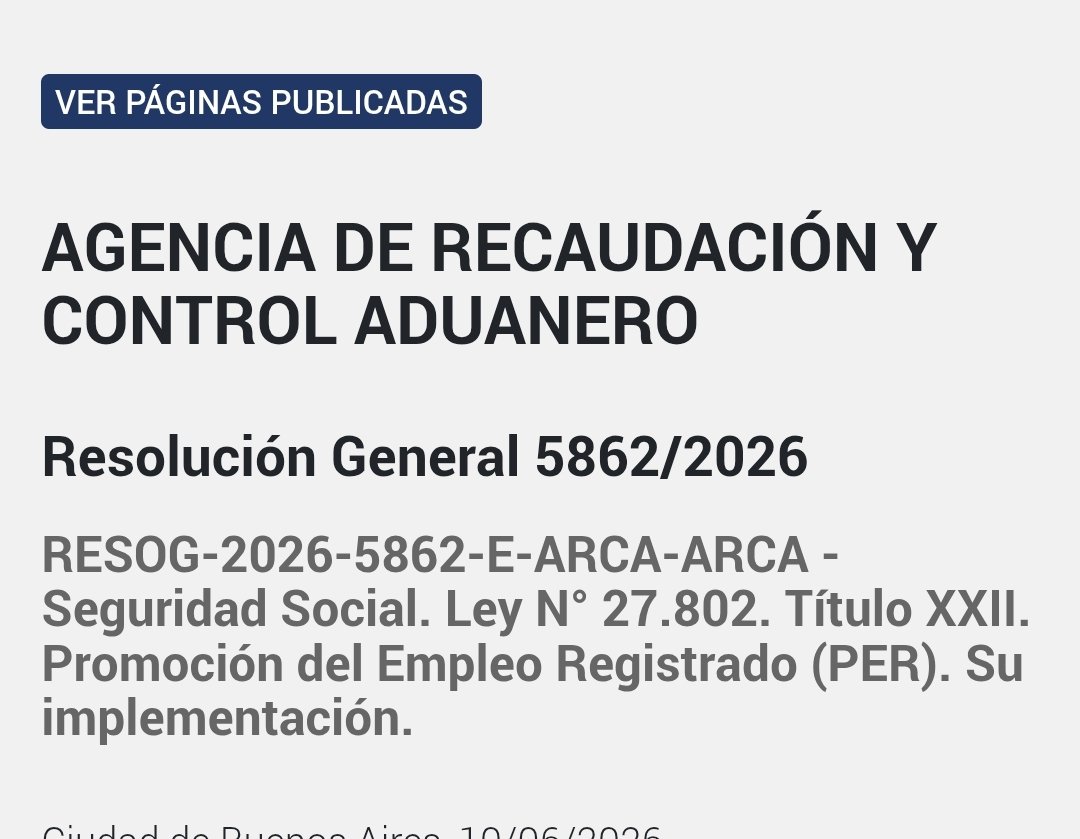 BlogDelContador's tweet photo. 🚨 ARCA reglamenta el blanqueo de trabajadores no registrados de la Ley de Modernización Laboral. https://t.co/B8mcgiZifh