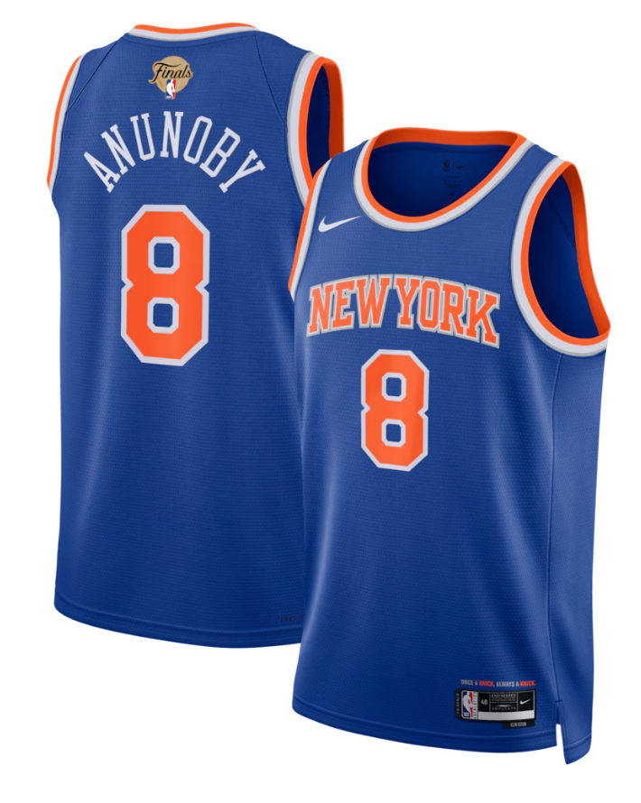 SOLELINKS's tweet photo. Ad: OG Anunoby New York Knicks Nike NBA Finals Patch Swingman Jersey on Fanatics => https://t.co/YQ6DU4Tcxq https://t.co/kp0wyT2Zyp