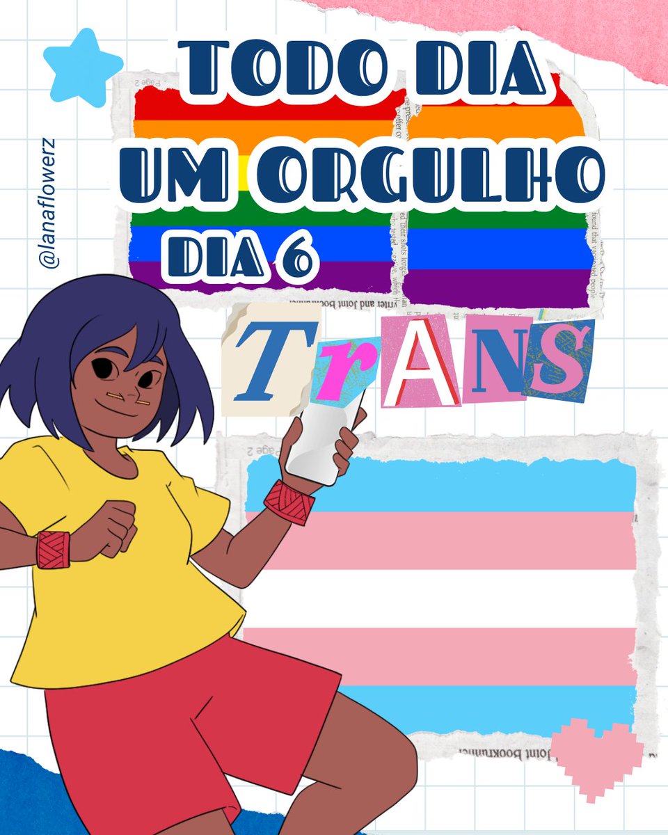 lanaflowerz's tweet photo. Todo dia um orgulho! 🏳️‍🌈🏳️‍🌈🏳️‍🌈
Dia 6 : trans !!! 🩷🤍💙 https://t.co/jGHUKs1Pl6