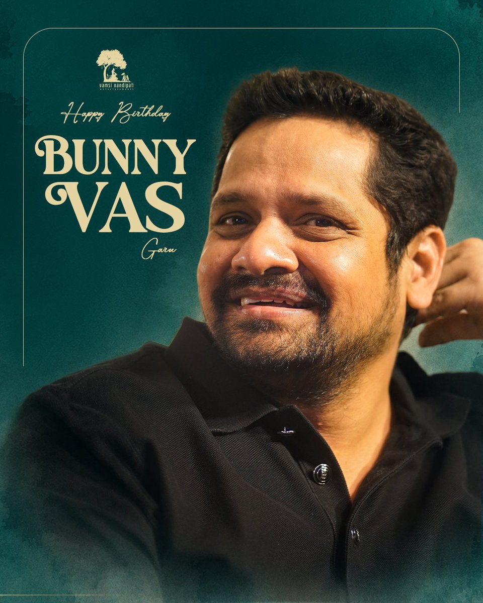VNE_Offl's tweet photo. Wishing the dearest and most passionate producer @TheBunnyVas garu a very happy birthday! 🎉

Wish you all the success and health &amp; happiness throughout your life.

#HBDBunnyVas https://t.co/pxzXaeQ1jm