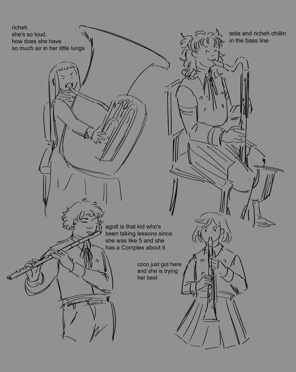 squaresyll's tweet photo. inevitable band kid au 
#witchhatatelier #mywitchhatatelierart https://t.co/uQSis3Ryyi