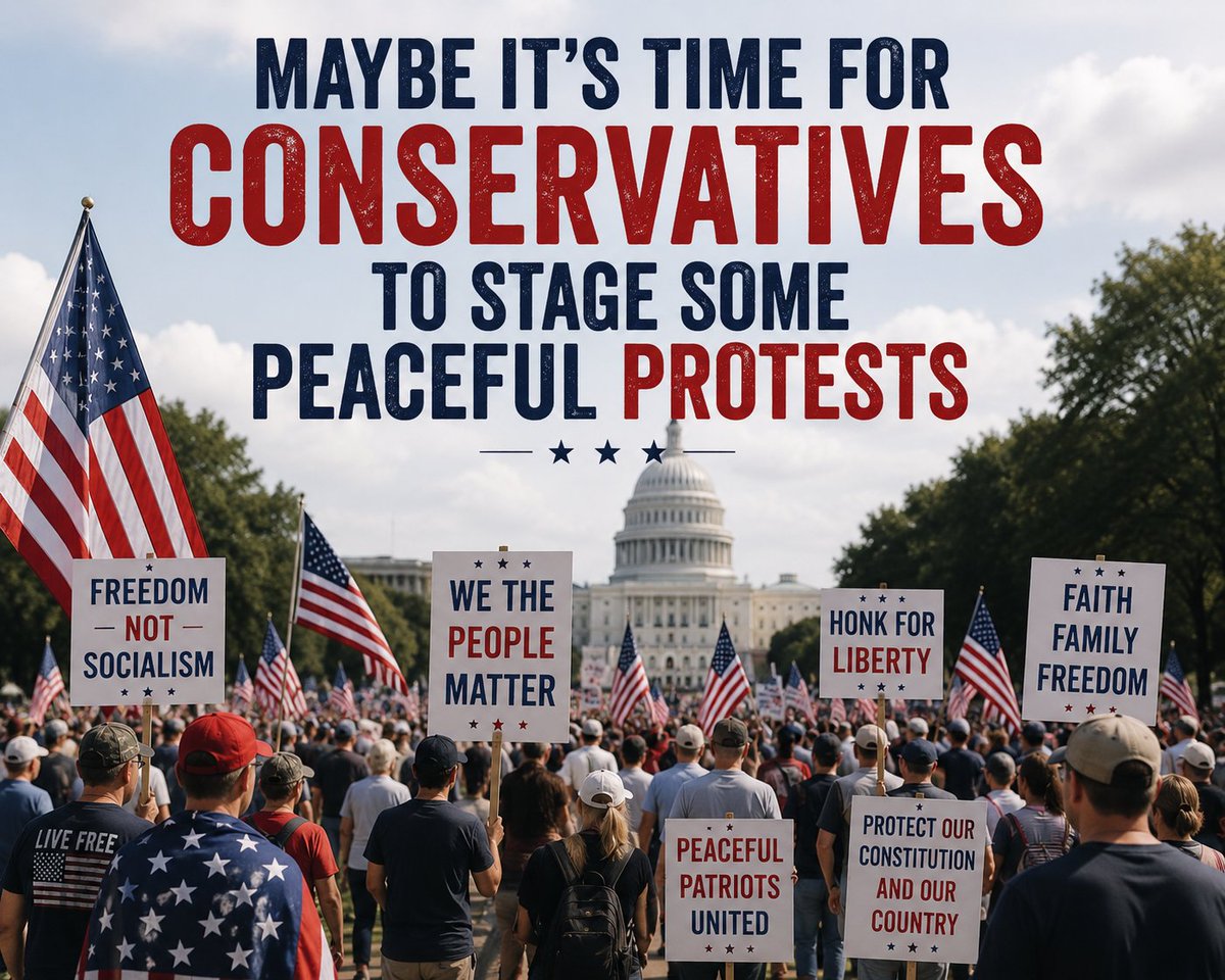 know_the_flow's tweet photo. Perhaps it's time for conservatives to engage in some peaceful protests.  #Peaceful #Protests 🔥🔥🔥🔥🔥🔥 https://t.co/5FcNe6TSiA