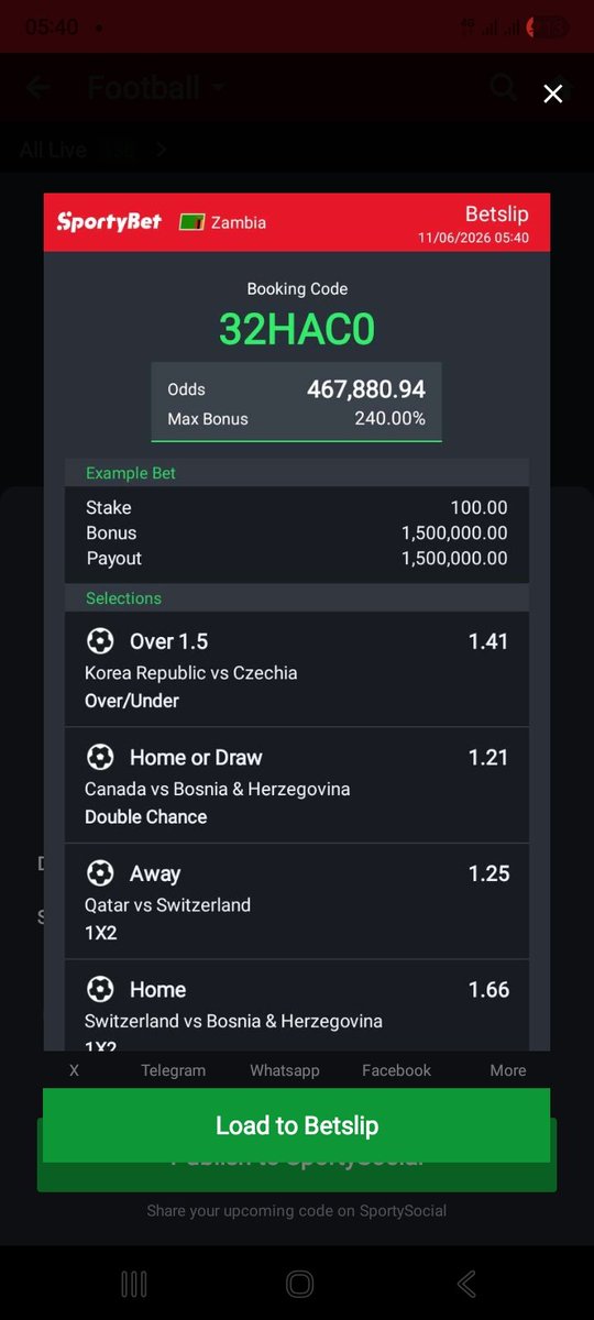 I_Am_Chansa's tweet photo. @Mrbankstips Hey check out the bet I just placed on Sportybet!
https://t.co/DGN6U0AVlT https://t.co/e5O8AfTjZy