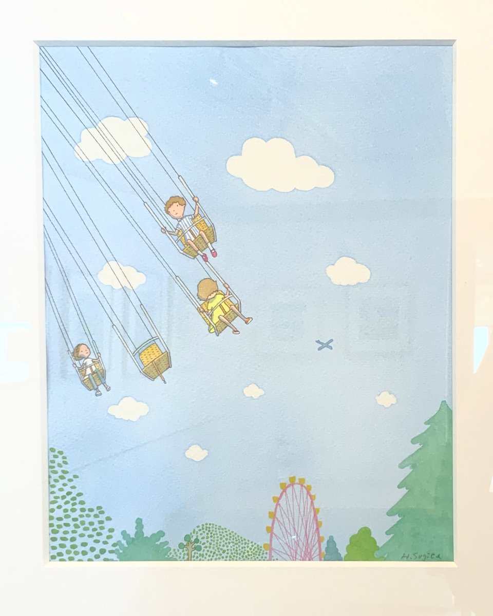 spaceyui's tweet photo. ＼杉田比呂美個展 開催中です！／

「さまざまな女の子の日常を、まばたきをするように切り取りました。」
と杉田比呂美さん。

杉田比呂美  『まばたき』
2026年6月4日(木)～6月13日(土)
12:00 ～ 19:00 (最終日17:00迄)
日曜日休廊

杉田さん在廊されております。

オンラインストアにて作品をご覧いただけます。
https://t.co/u87tnkw7qD

#杉田比呂美
#絵本
#絵本作家
#イラストレーション