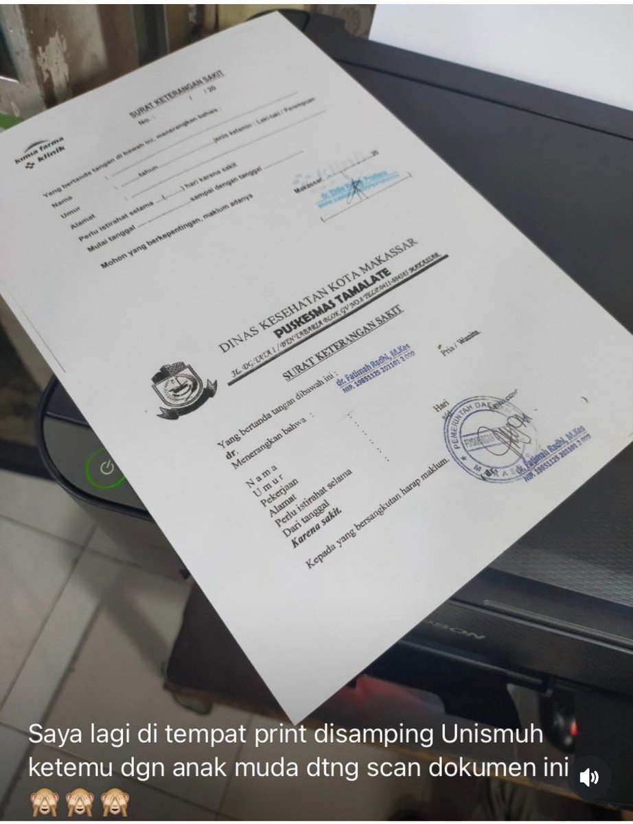 NakesPuskesmas's tweet photo. Baru tahu ternyata modus penggandaan Surat Keterangan Sakit (SKS) udah jadi ladang bisnis yah 😔 https://t.co/BDPR0bbVlQ