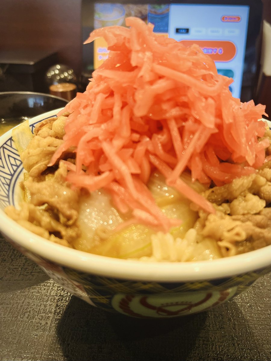 Erobakaleader's tweet photo. 午後の重要商談に向けカツ丼と思いましたが近場になかったので牛丼にしました。 https://t.co/jiHKYppWM3