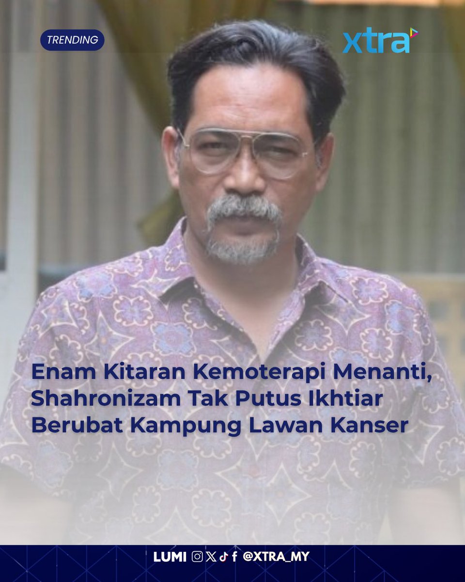 xtramy_'s tweet photo. Menurut Shahronizam, dia dijadualkan menjalani imbasan tomografi berkomputer (CT scan) pada 9 Julai depan sebelum bertemu pakar onkologi pada 22 Julai bagi mengetahui perkembangan penyakit yang dihidapinya.

ARTIKEL: https://t.co/DFgqBWQXKP

#xtramy #xtratonton https://t.co/XXdd8Cn4mp