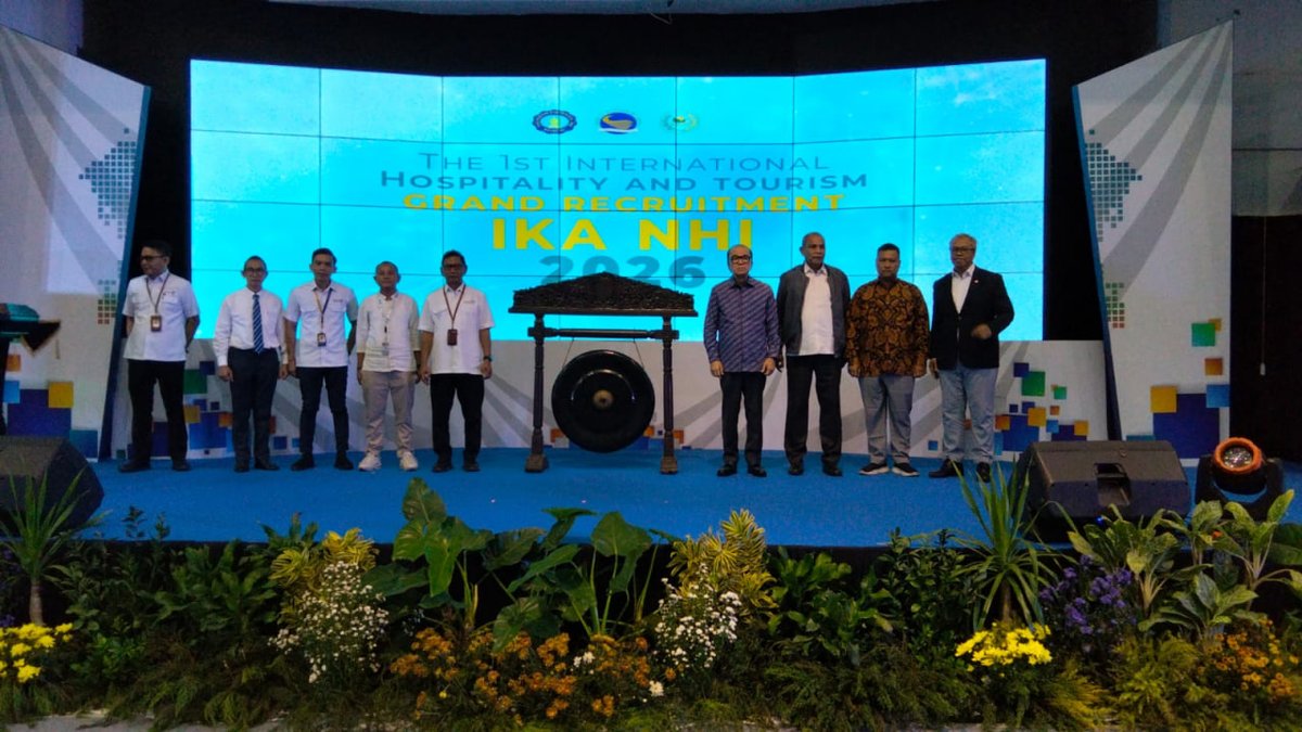 djarot_mk's tweet photo. IKA NHI yang diketuai oleh Tantowi Yahya telah berhasil adakan GRand Recruitmen di Poltekpar NHI, 9-10 Juni 26, untuk para jobseeker.

#poltekparnhi 
#nhi https://t.co/rwovwGRLVo