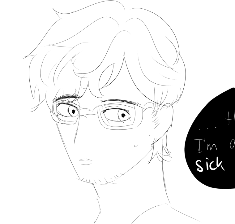ruefulremorse's tweet photo. coming out of ia (midterms) but here are my recent-ish art.. i dont like how i drew him months ago https://t.co/BFo6g8PAe7