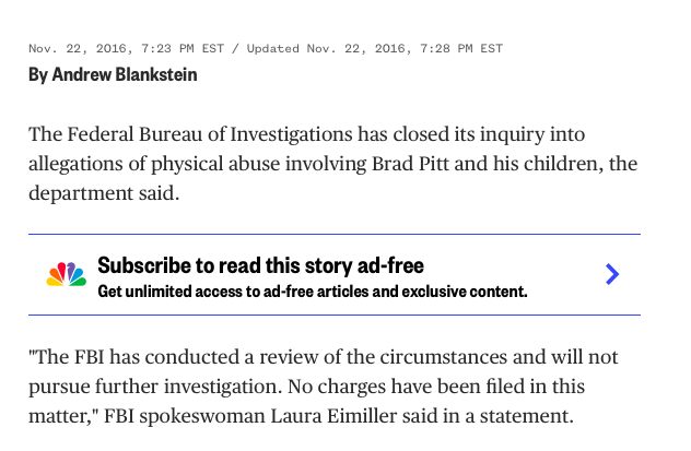 HollyRuston's tweet photo. They closed the investigation. They didn't clear him. He had only supervised visits with his kids. They would have  given him 50% custody from the beginning if he was cleared. Read the FBI statement https://t.co/JLnKlq8oiY