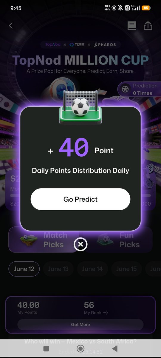 NiSHaLKiTeCH's tweet photo. Just joined the @Top_nod Million Cup 🏆
Predicting World Cup matches to earn my share of $1,000,000

Free to play link below 👇
https://t.co/DinqN61h7H

@Kiwi_Nod
#TopNodMillionCup https://t.co/DKoZit2i5o