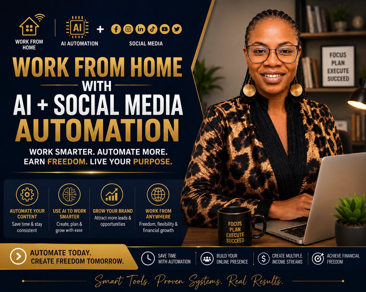 esther4vee's tweet photo. 💡 What if AI could help you build your business while simplifying the process?

Learn how AI automation, list building, and smart systems can create more leverage online.

🏠 Work smarter, not harder.

👇 Start here:
https://t.co/vVWFZvYZyv

#SmartSystems #OnlineBusiness https://t.co/F6sDJY7bgc